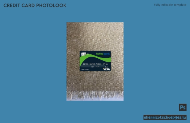 Belize Belizebank Visa-Karte Fotoansicht Beispielvorschau